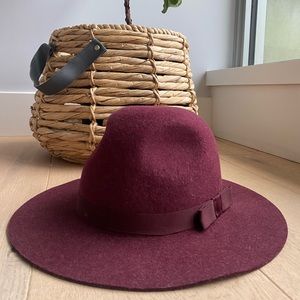 Brixton felt hat. Gorgeous, warm burgundy color